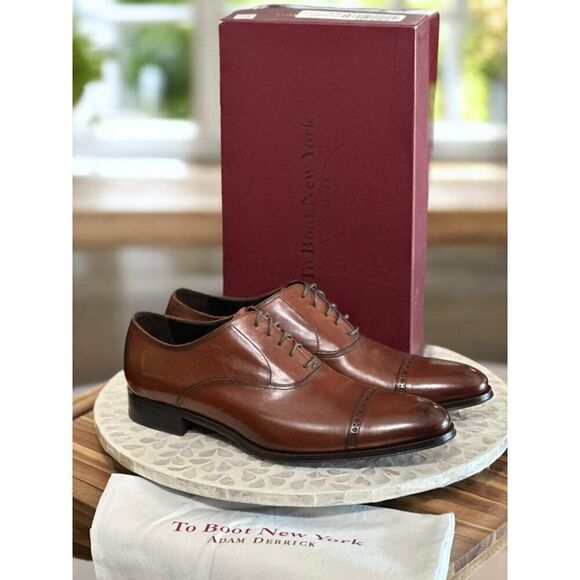 To Boot New York Adam Derrick $450 Anton Leather Oxford Dress Shoes Cap Toe 10.5 main image 7
